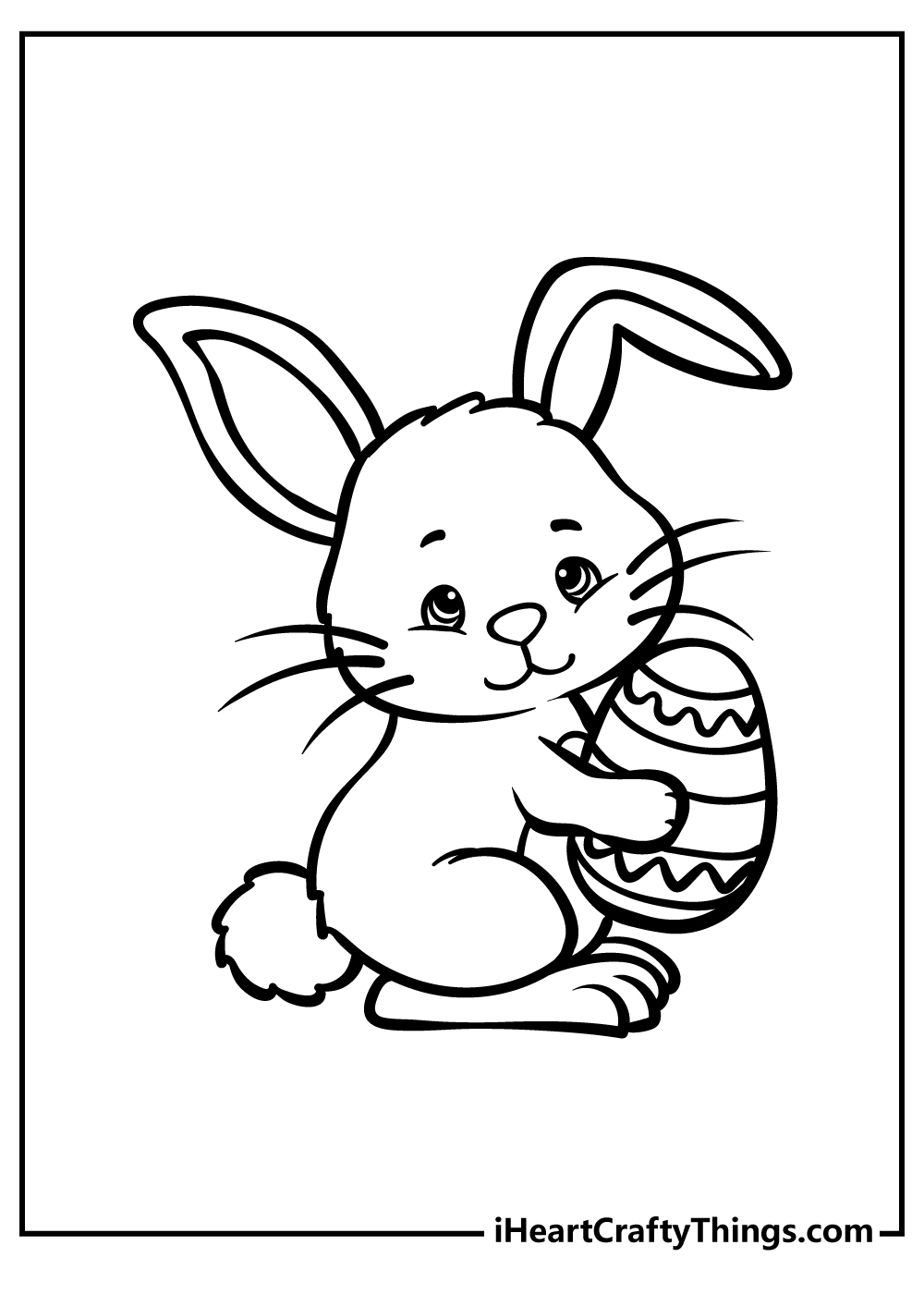 Easter bunny coloring pages free printables