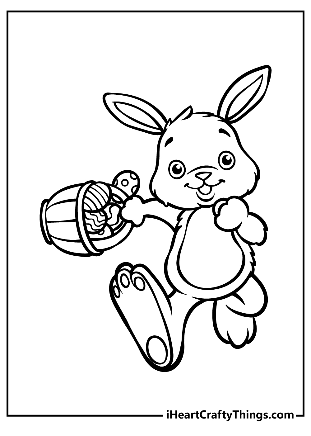 Easter bunny coloring pages free printables