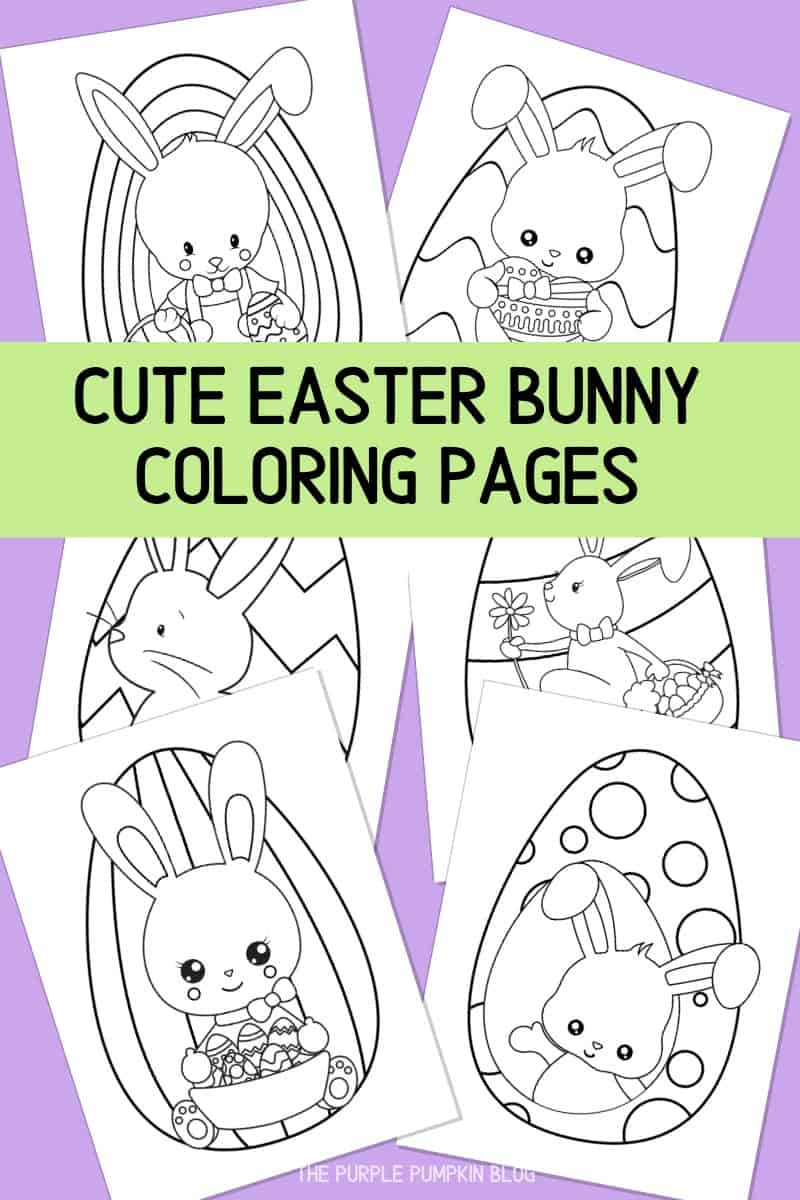 Free easter bunny loring pages printable easter activities