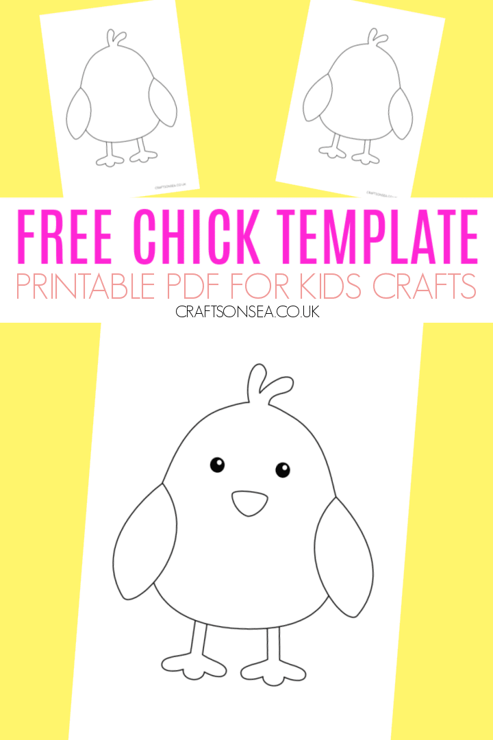 Free chick template printable pdf