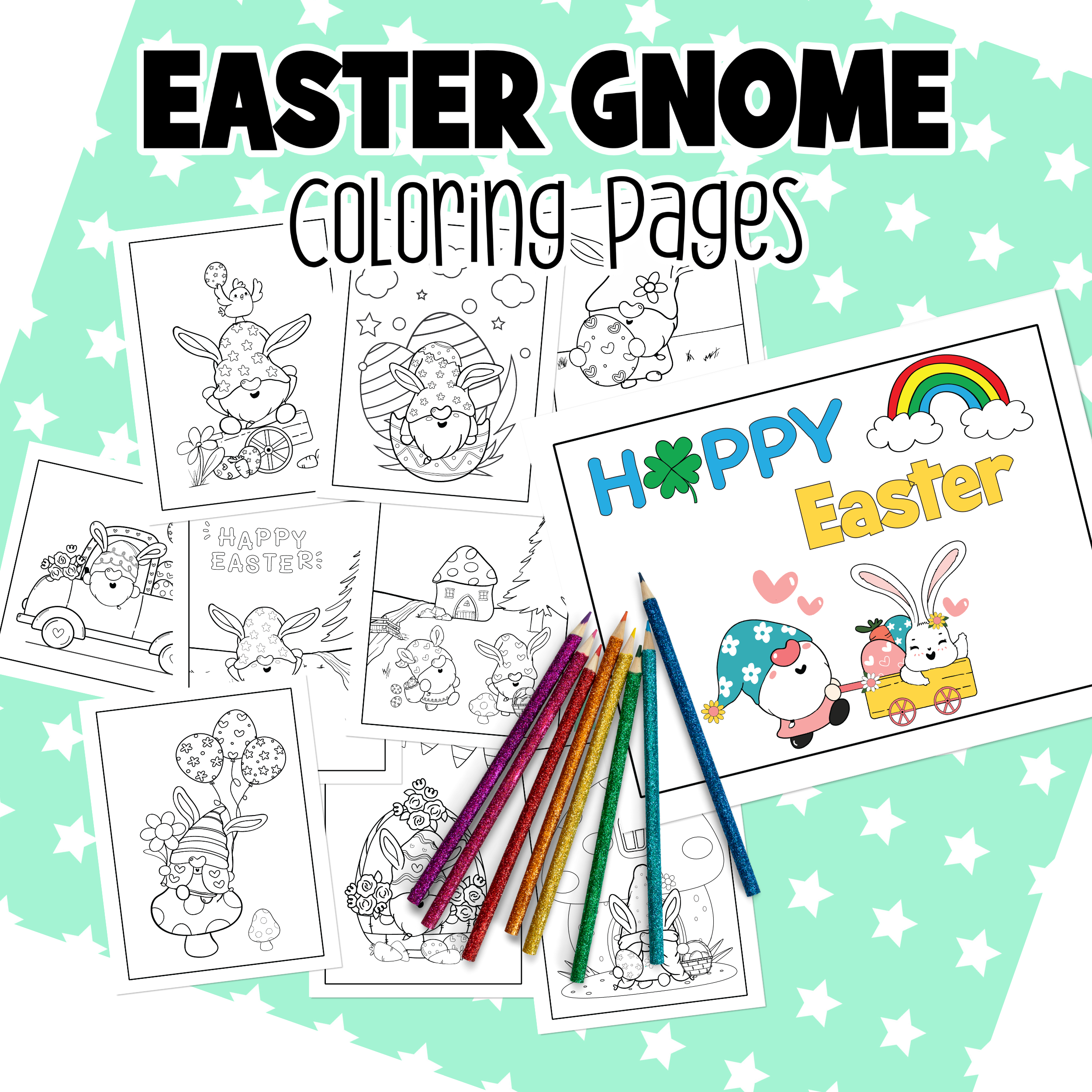 Free printable easter coloring pages sets