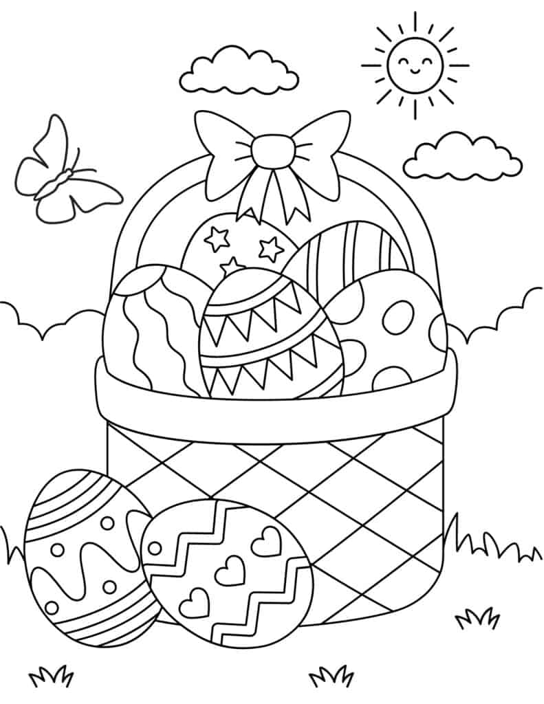 Free printable easter coloring pages for kids