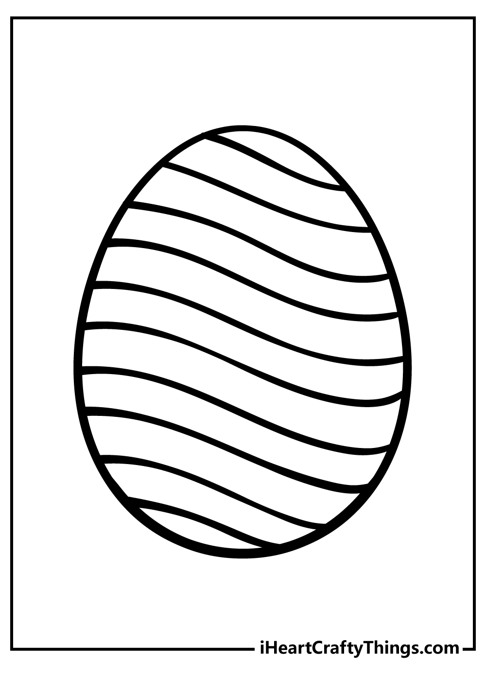 Easter egg coloring pages free printables