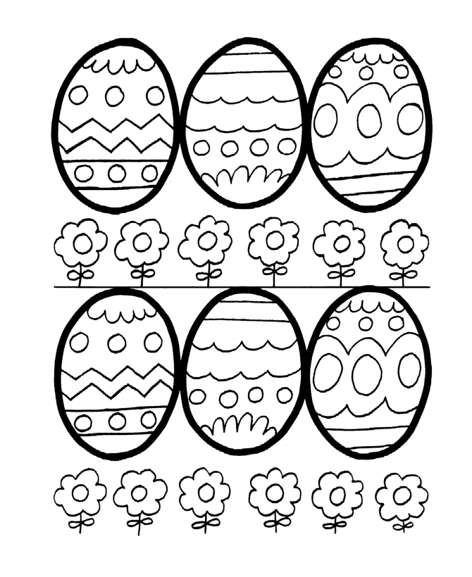 Easter egg coloring pages bluebonkers