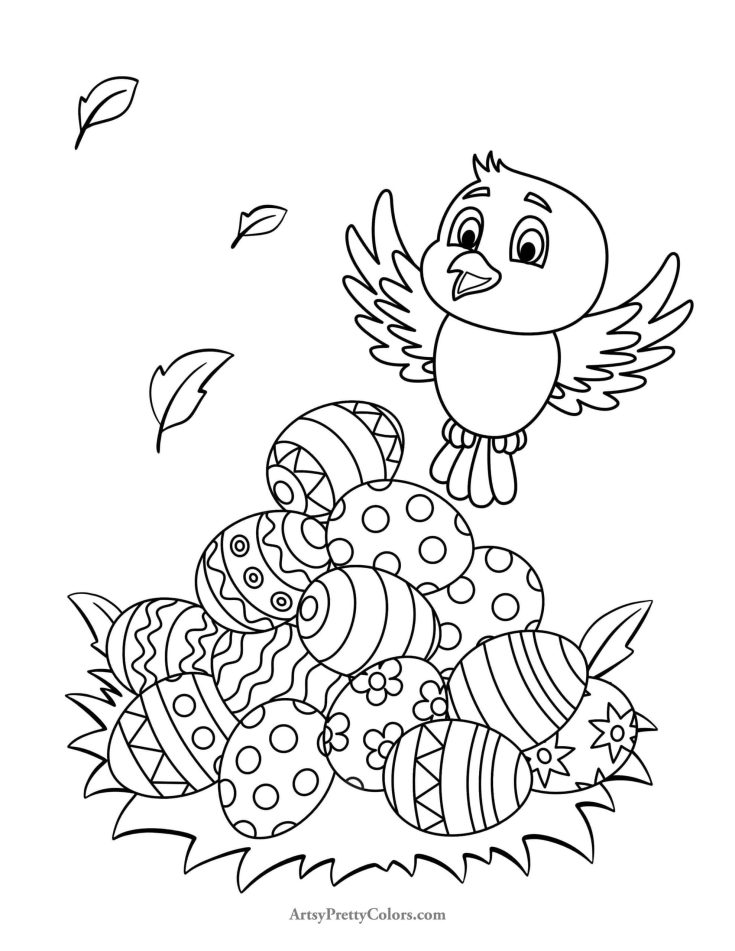 Free easter coloring pages for kids