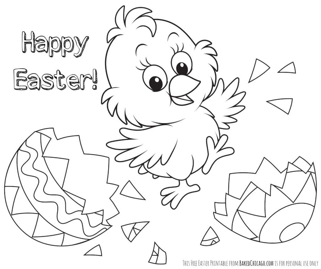 Free easter coloring pages for kids