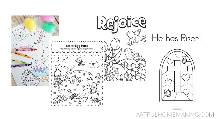 Free easter coloring pages for kids