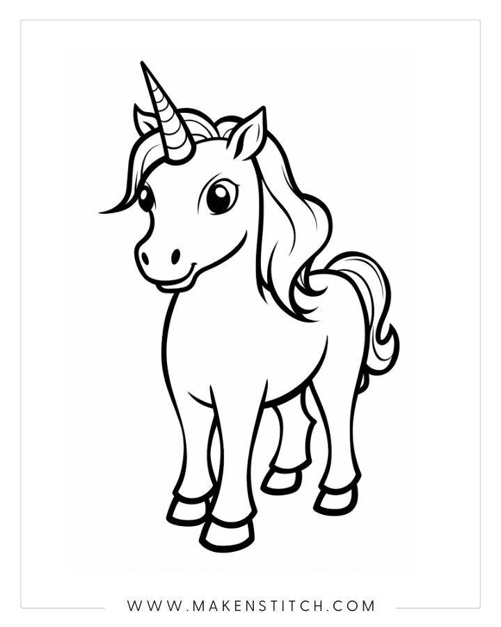 Free unicorn coloring pages for kids and adults