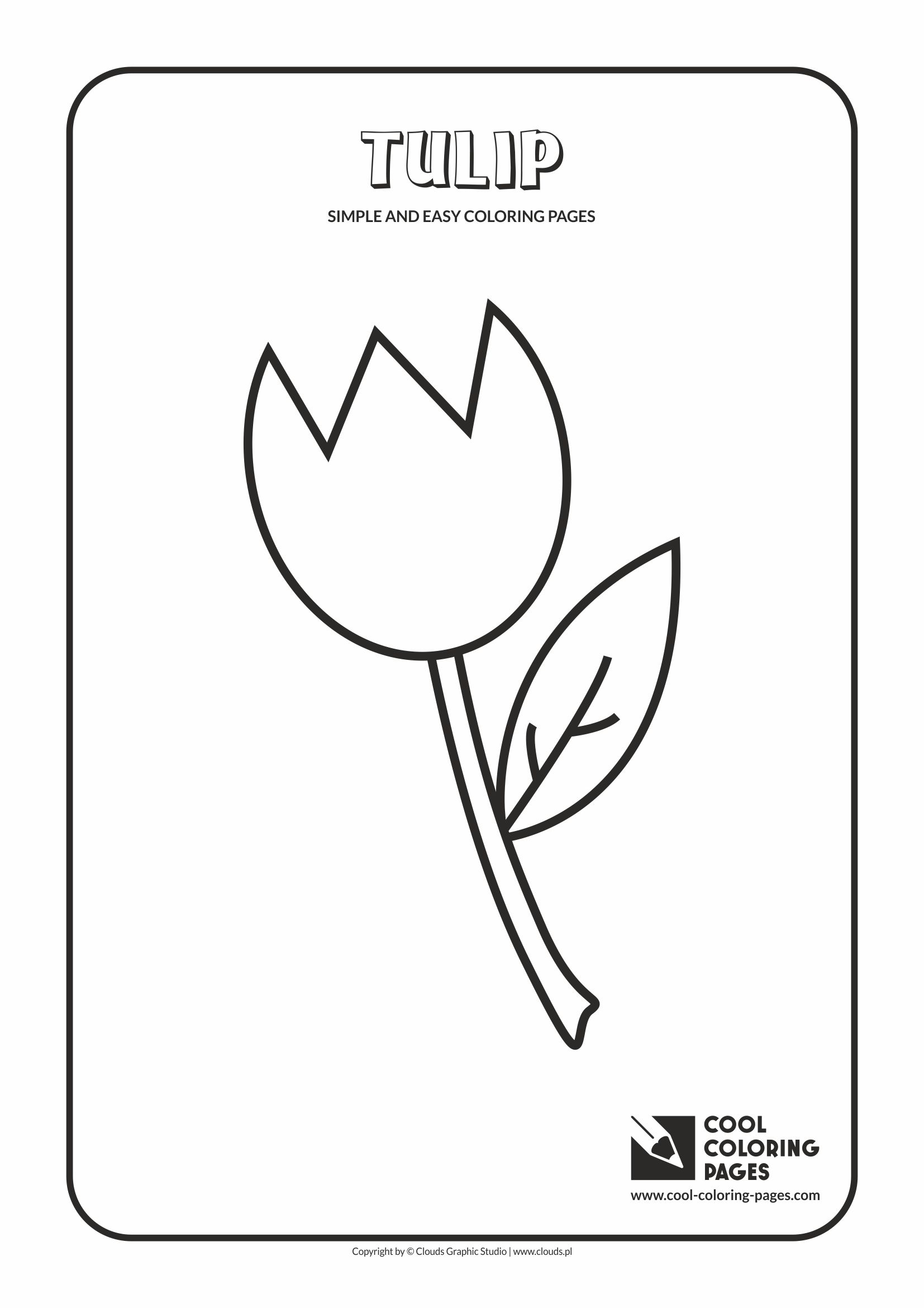 Cool coloring pages simple and easy coloring pages