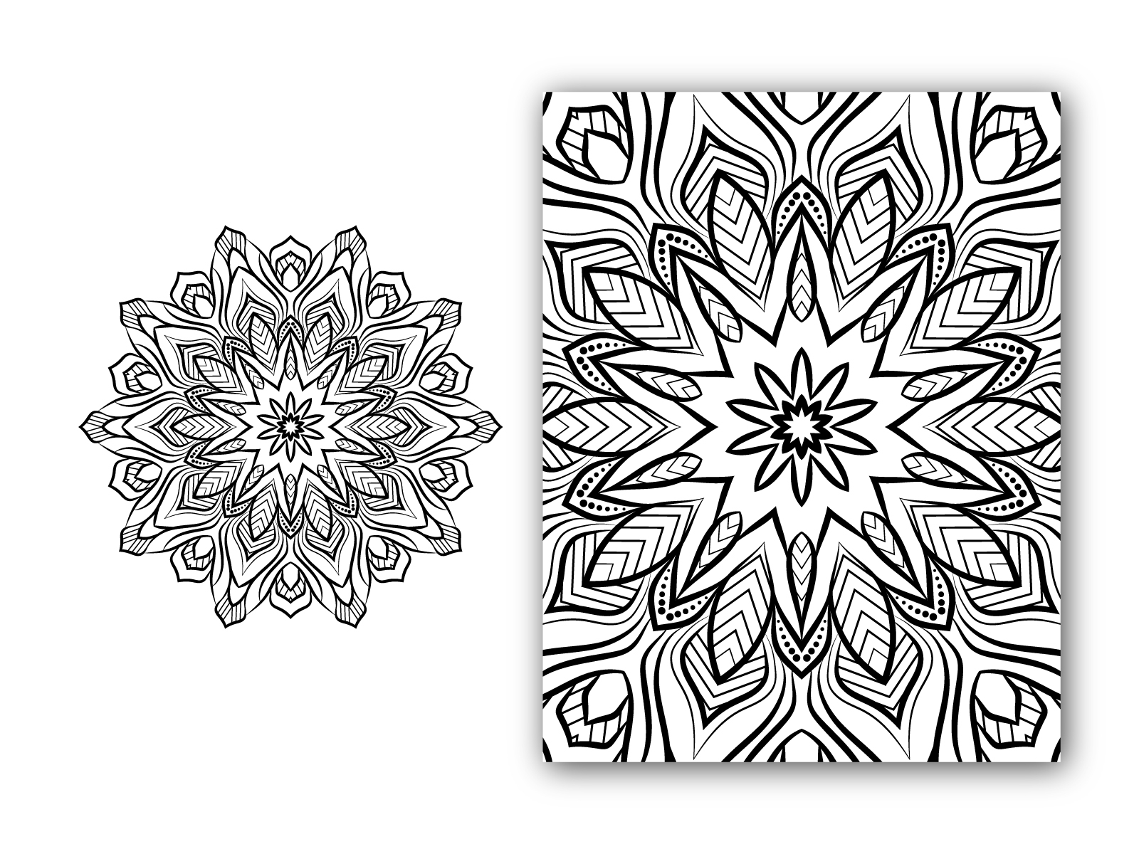 Easy mandala coloring book simple and basic by abid ali on