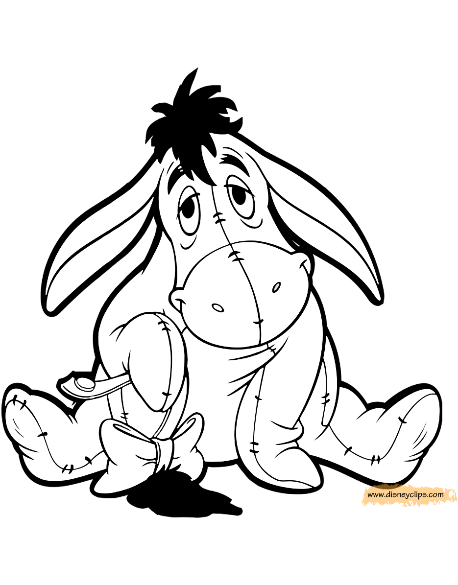 Eeyore coloring pages