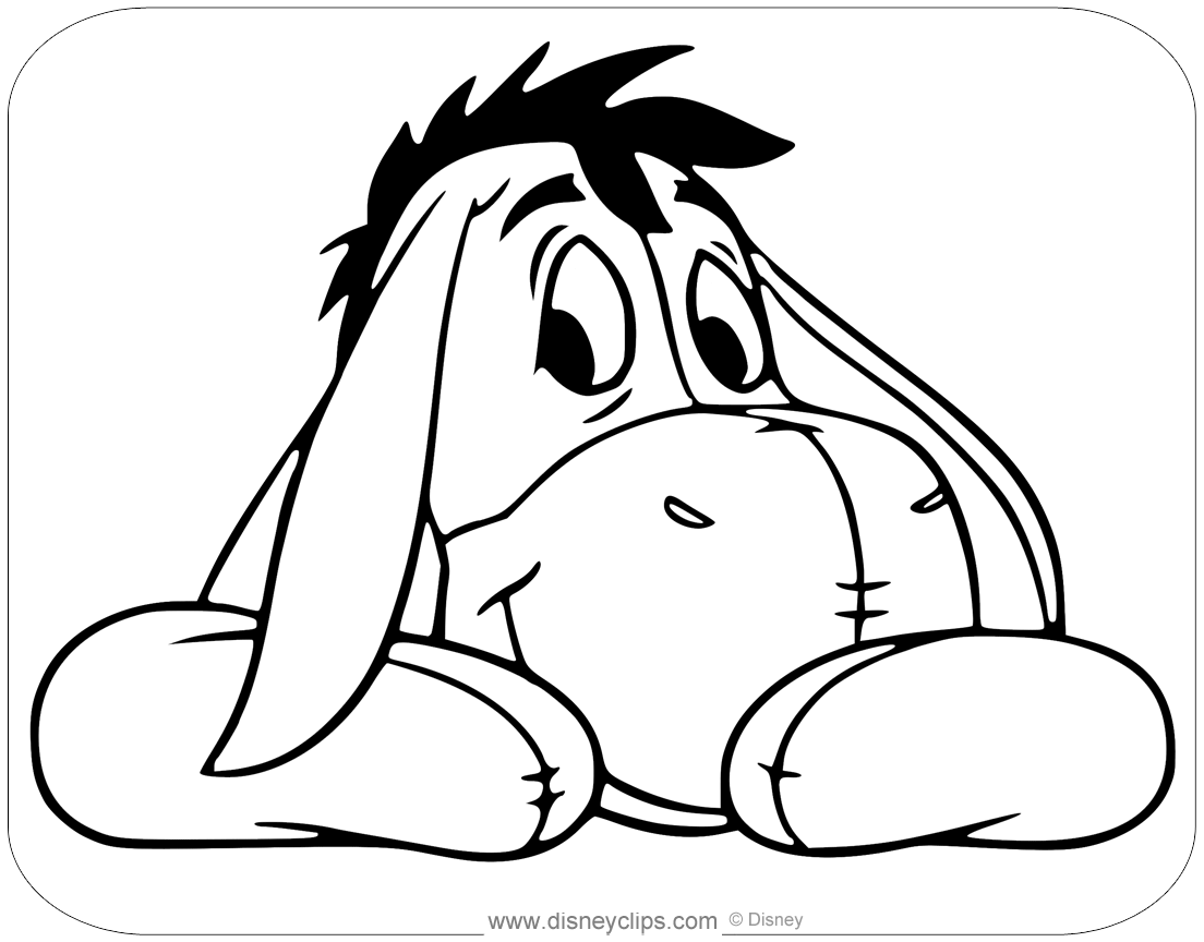 Eeyore coloring pages