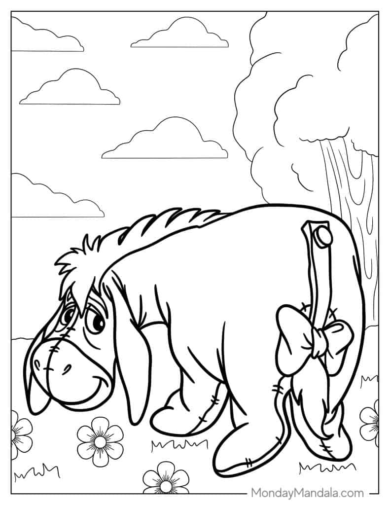 Winnie the pooh coloring pages free pdf printables