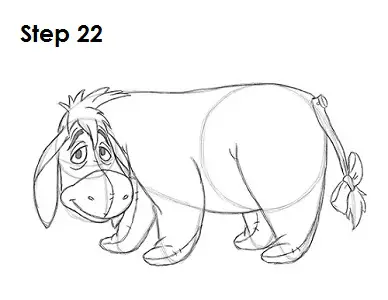 How to draw eeyore