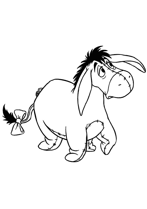 Free printable eeyore coloring pages for kids