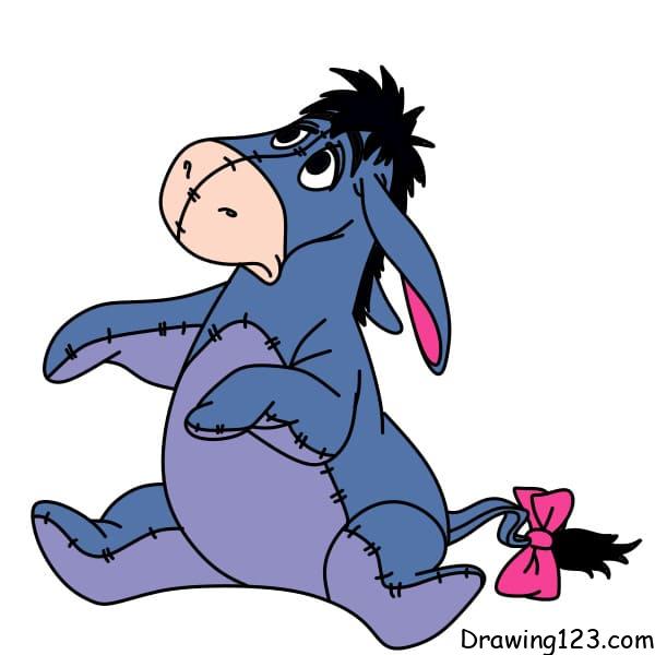 Eeyore drawing tutorial