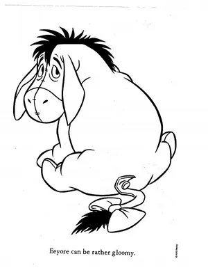 Eeyore coloring pages