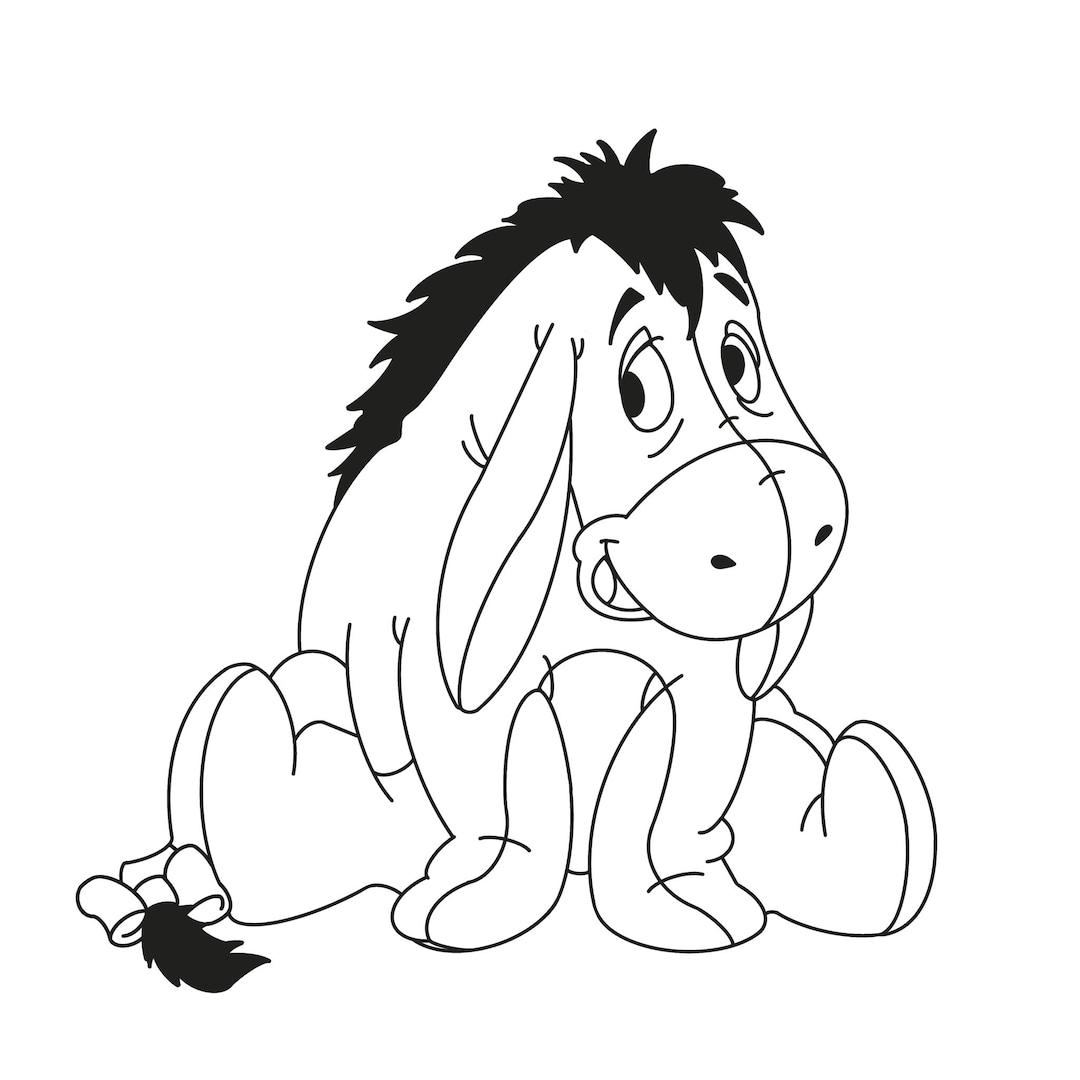 Eeyore svgpdfpngjpeg digital files instant download