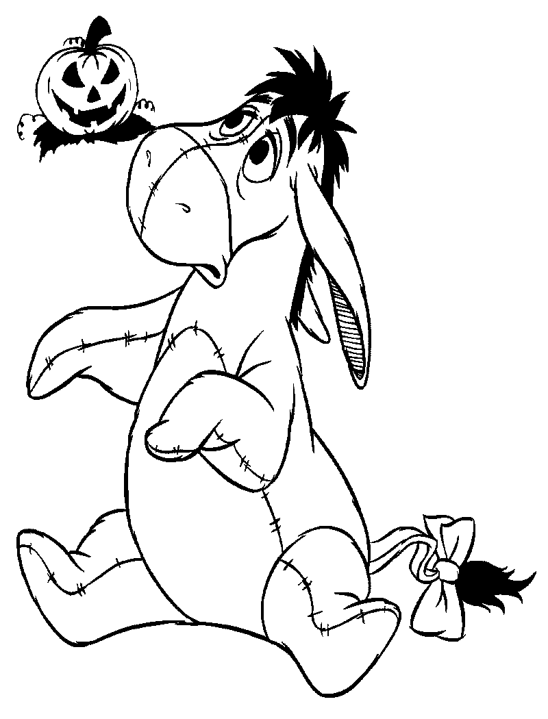 Free printable eeyore coloring pages for kids