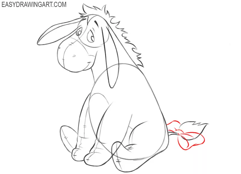 How to draw eeyore