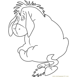 Eeyore coloring pages for kids printable free download