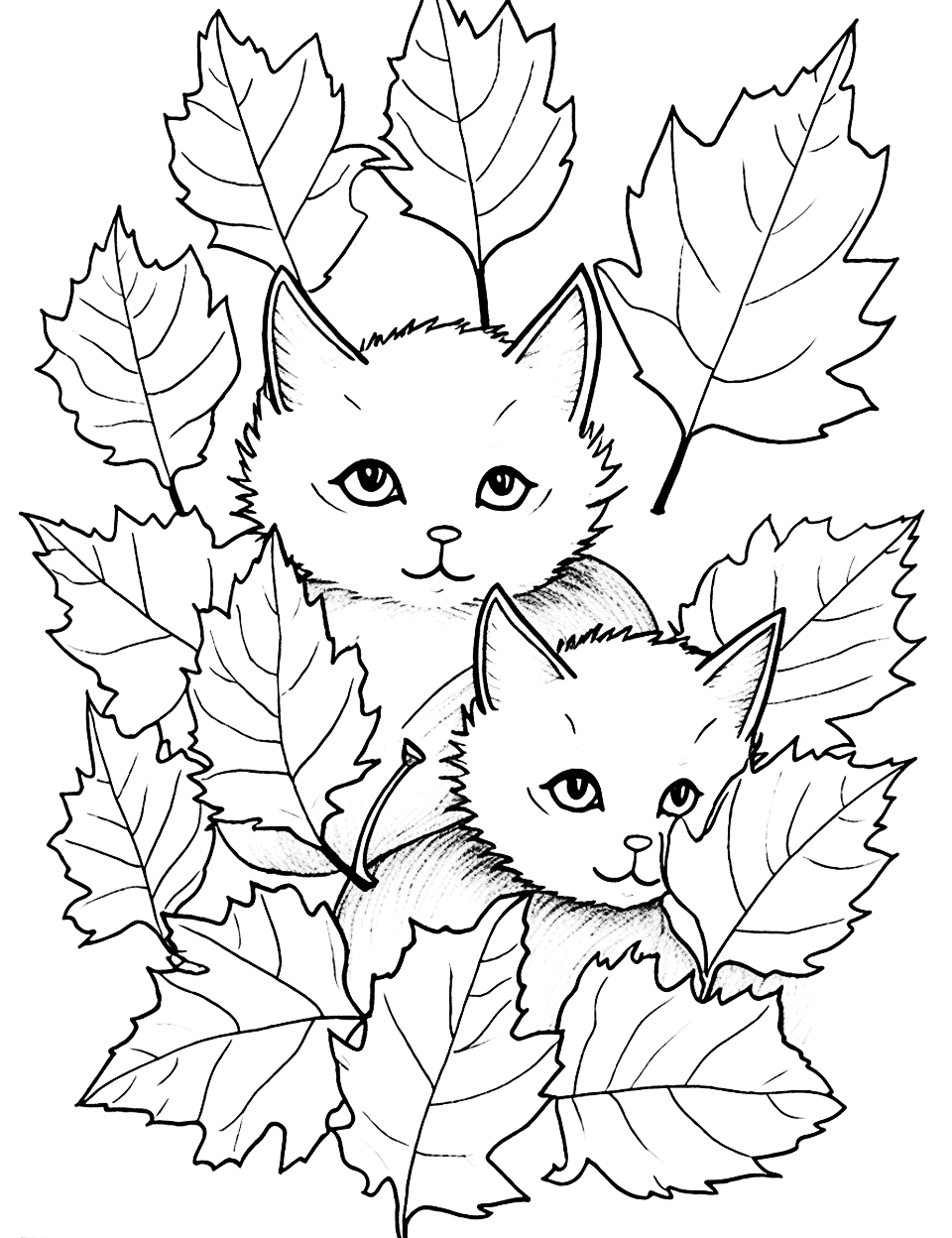 Fall coloring pages free printable sheets