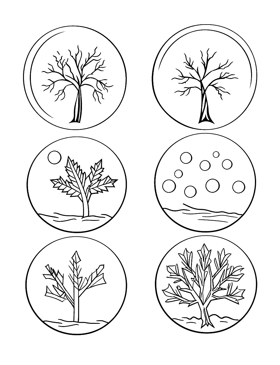 Fall coloring pages free printable sheets