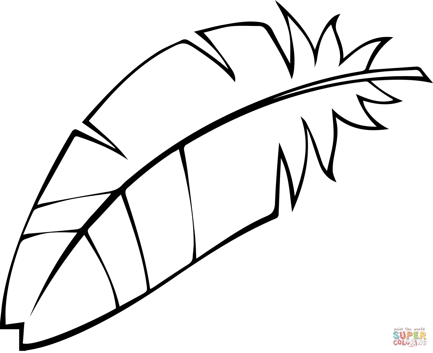 Feather coloring page free printable coloring pages