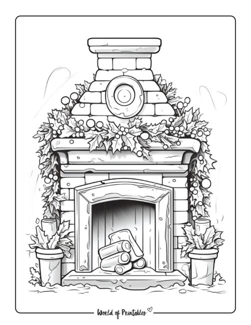 Winter coloring pages