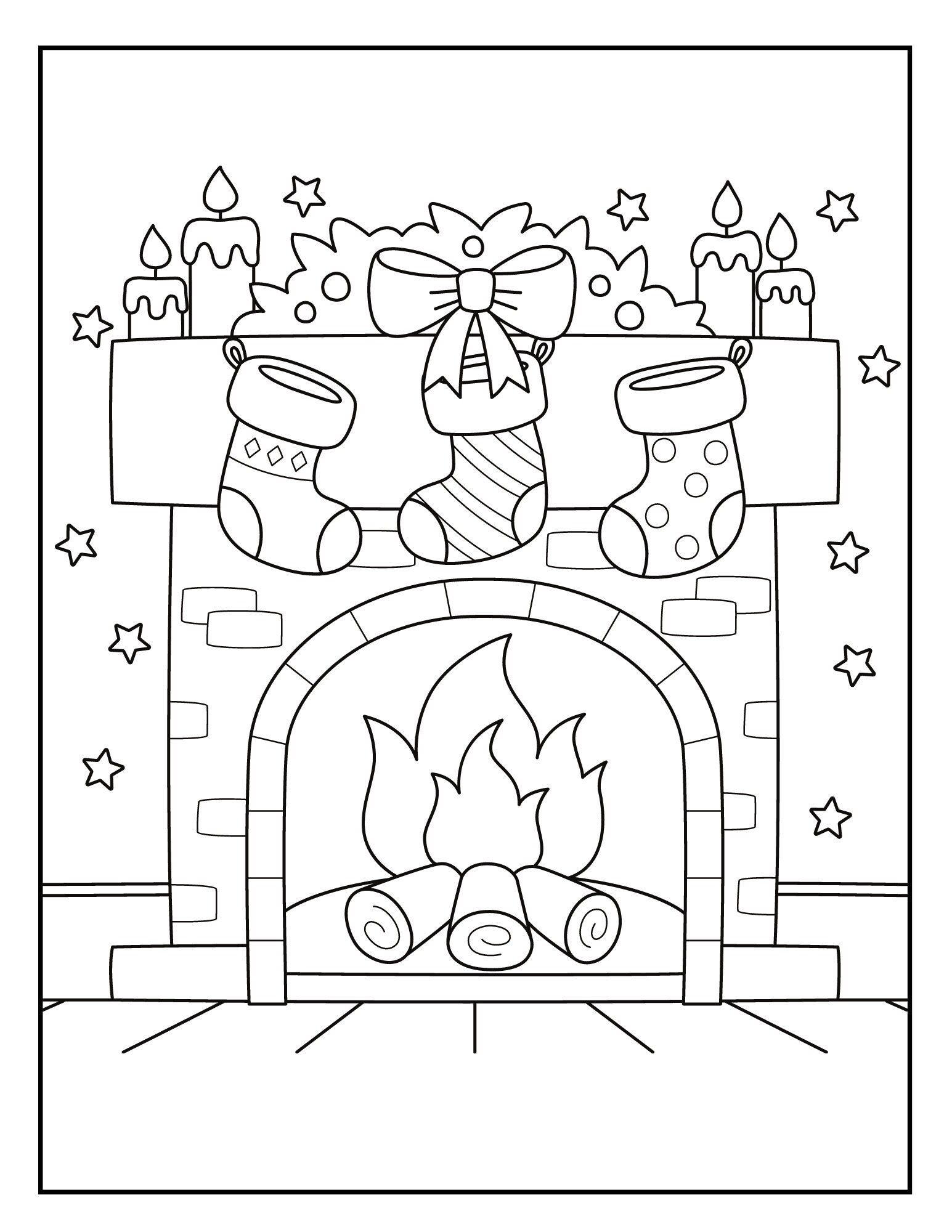 Christmas coloring book printable pages perfect for kids