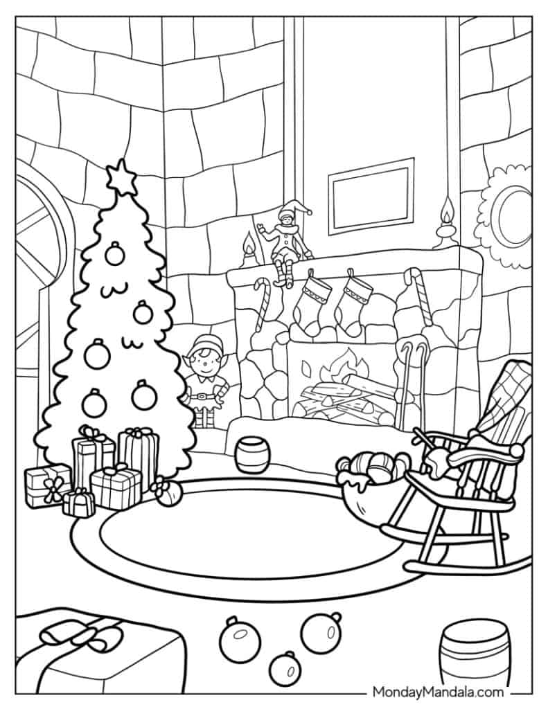 Winter coloring pages free pdf printables