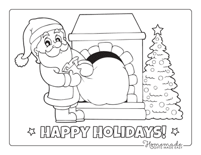 Best santa coloring pages for kids adults free printable pdfs