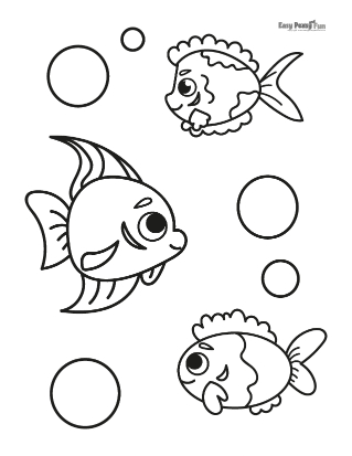 Fish coloring pages