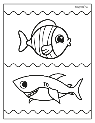 Fish coloring pages