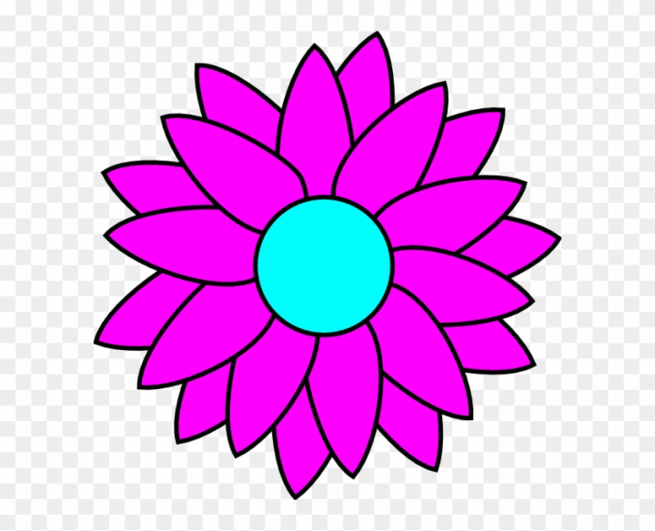 Free simple flower coloring pages