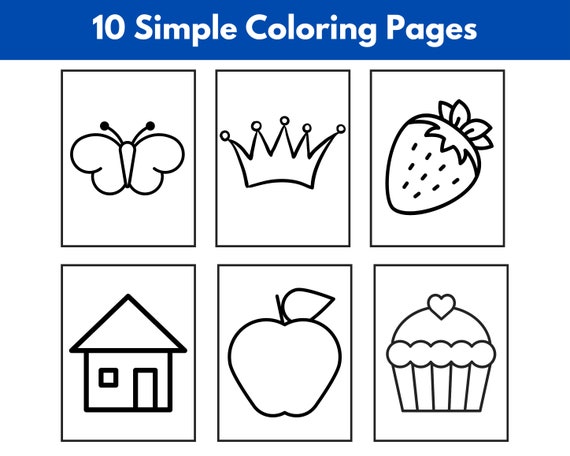 Simple coloring pages preschool coloring pages printable coloring for kids simple coloring pages for kids toddlers preschoolers