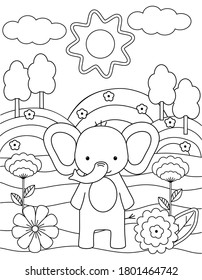 Thousand colouring pages simple royalty