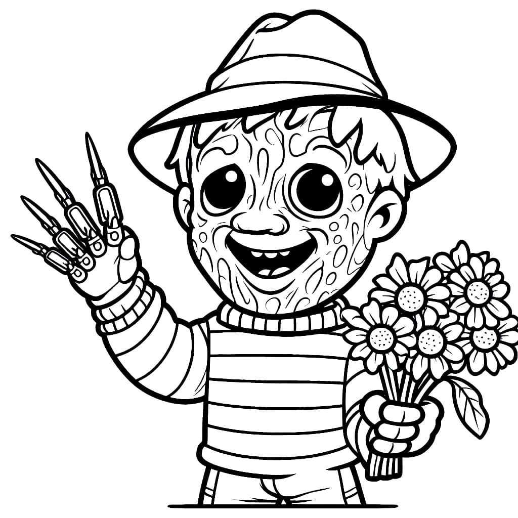 Freddy krueger coloring pages