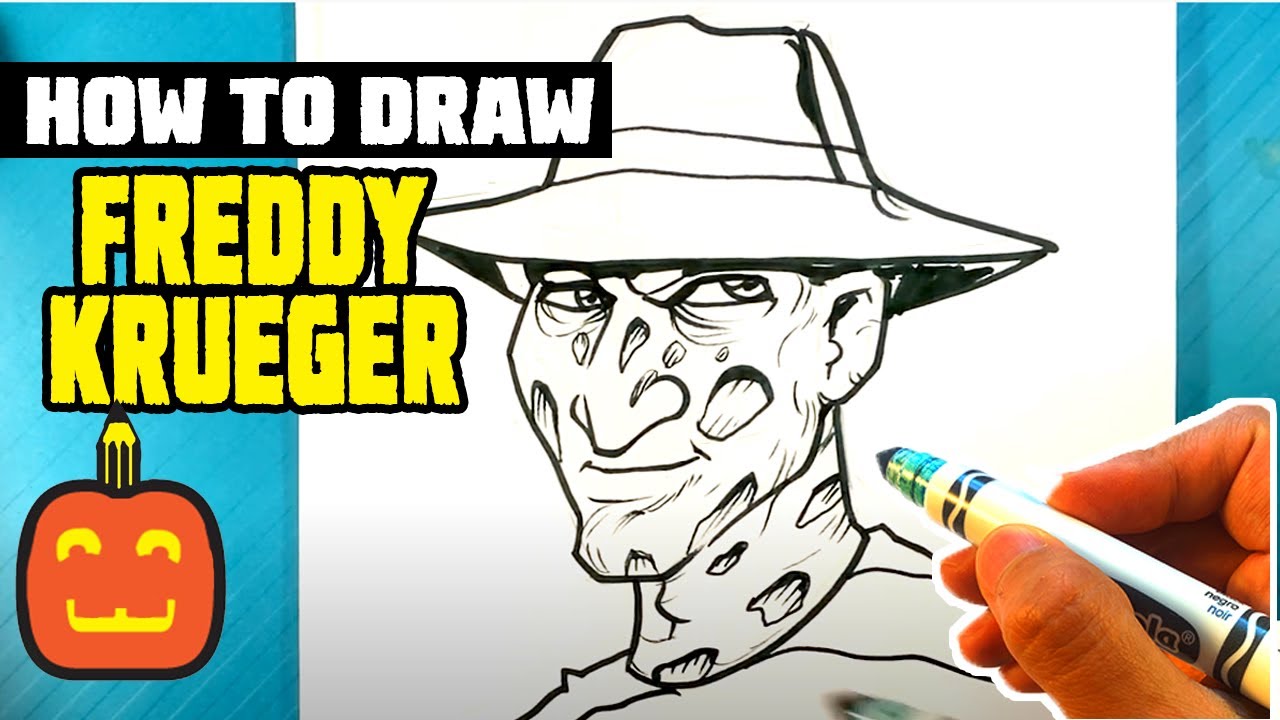 Aazing how to draw freddy kreuger fro nightare on el street