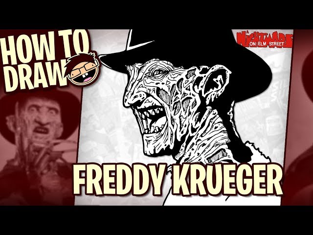 How to draw freddy krueger a nightmare on elm street narrated easy step