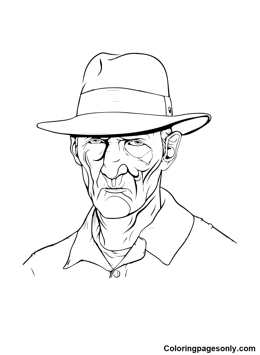 Freddy krueger coloring pages