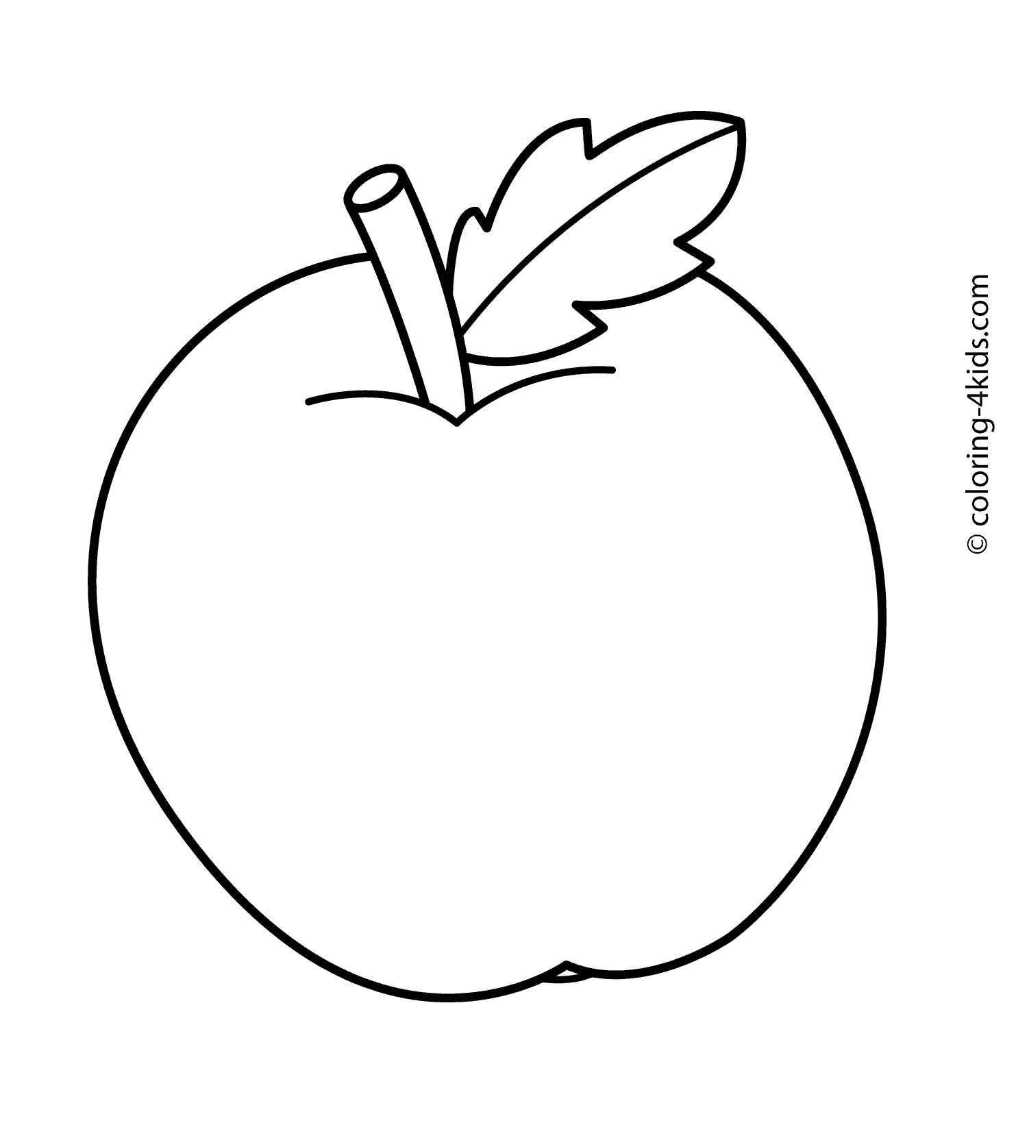 New apple fruits coloring pages simple for kids printable free fruit coloring pages easy coloring pages printable coloring pages