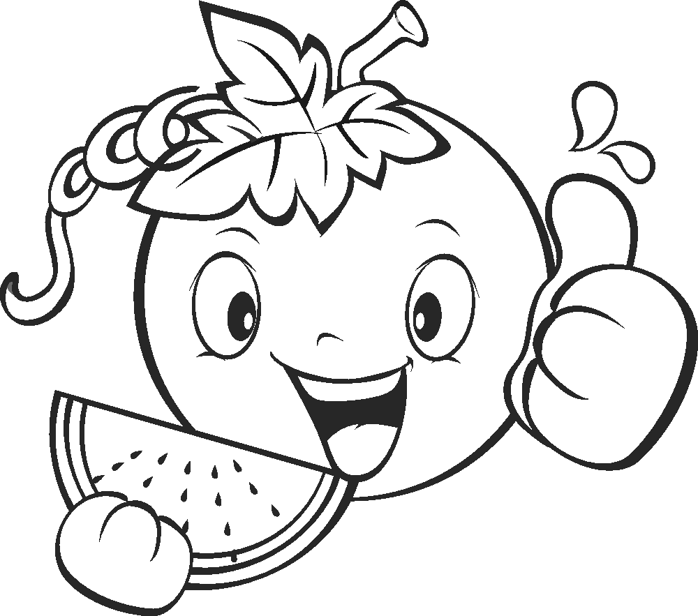 Coloring pages fruit and vegetable coloring pages