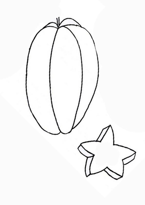 Coloring pages download free star fruit coloring pages