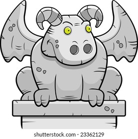 Hundred cartoon gargoyle royalty