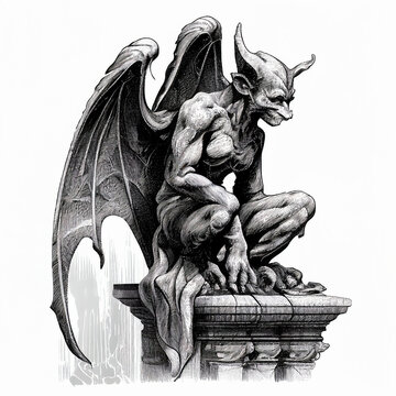 Gargoyle drawings images â browse photos vectors and video