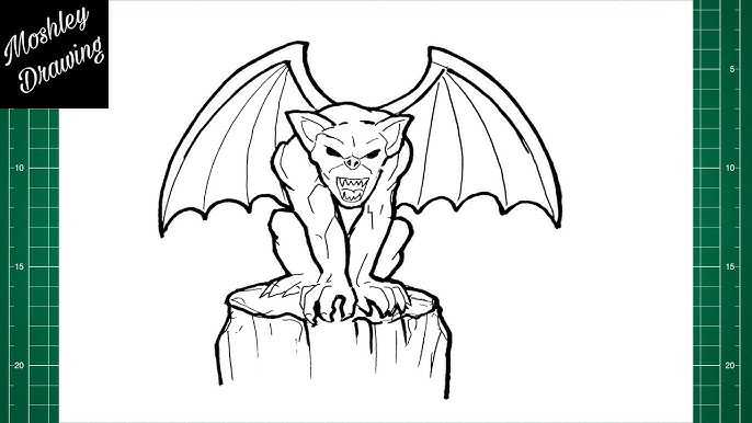 How to draw gargoyle