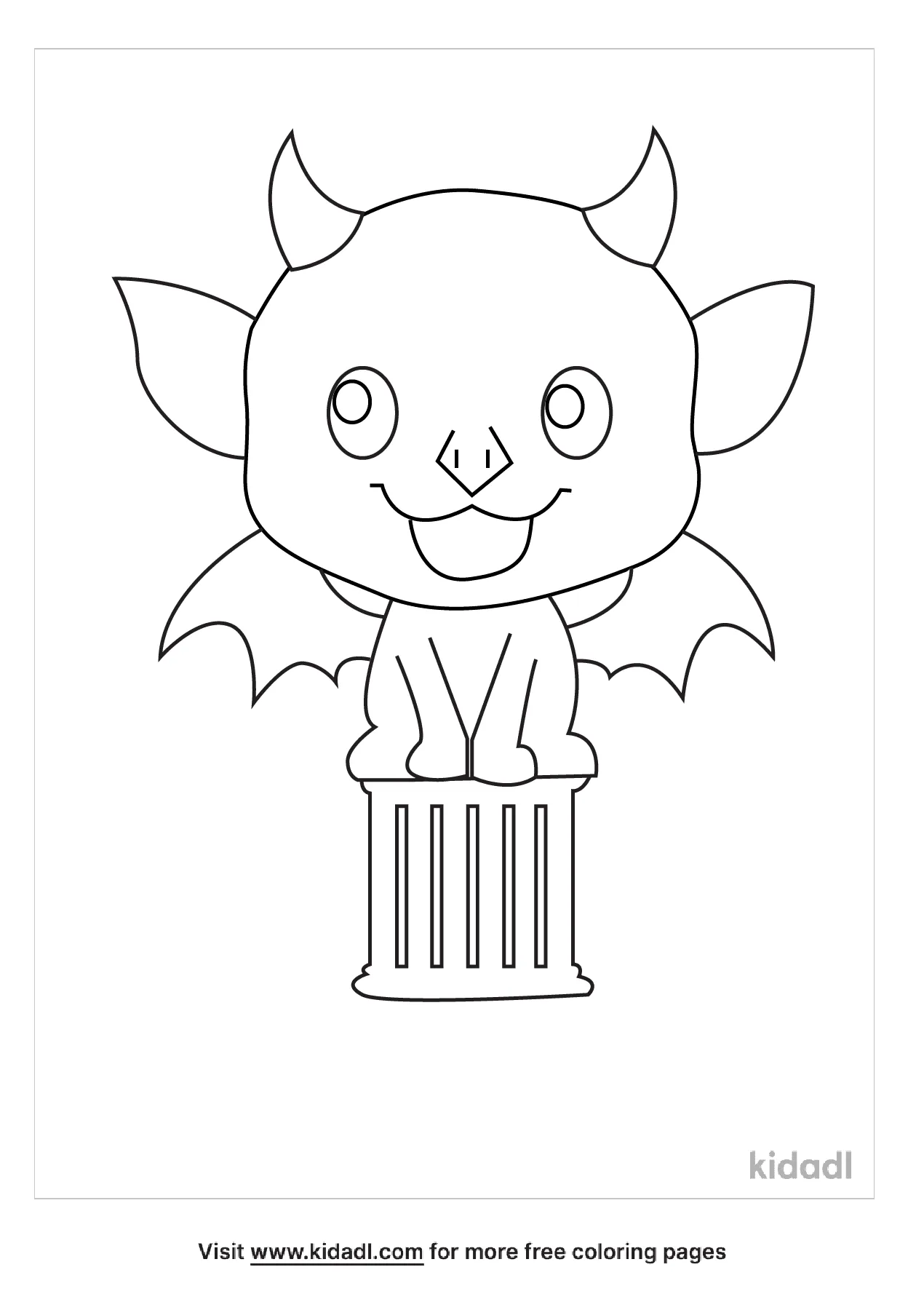 Free gargoyle coloring page coloring page printables