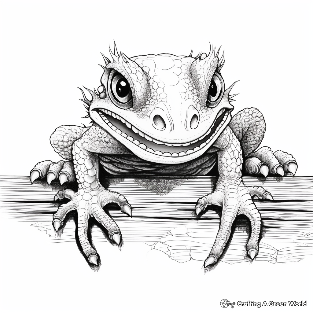 Gecko coloring pages