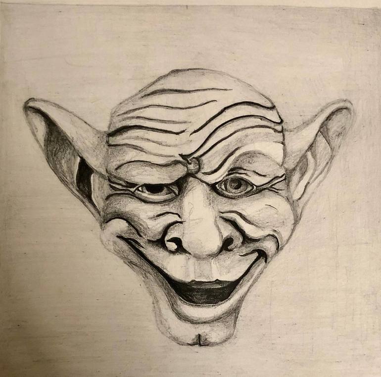 Gargoyle drawing by shahana afaq saatchi art